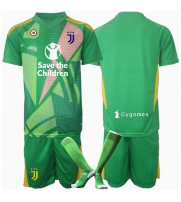 Lacne Dětský Futbalové dres Juventus Brankarsky  2024-25 Krátky Rukáv - Preč (+ trenírky)